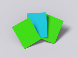 Easily customizable Blank 8.5x11 letter mockup to present your design. 3d render