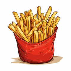 Portion of fries