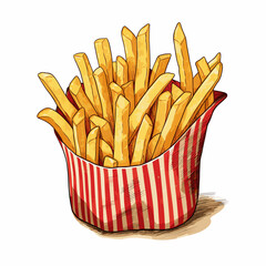 Portion of fries