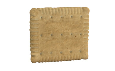 Cracker Cookie 3D Illustration