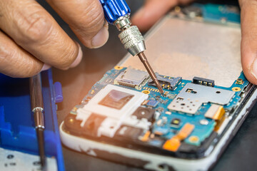 Repairing and upgrade circuit mainboard of notebook, electronic, computer hardware and technology...