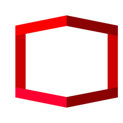 Hex&aacute;gono rojo 