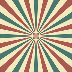 Retro sunburst rays template vector abstract background. Wallpaper for banners or website.