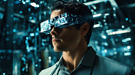 Wearable glasses auto-translating foreign films in real-time during playback