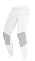 White  tight pants. vector illustration