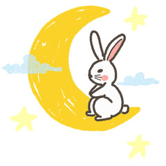 painting cute cartoon symbol Mid-Autumn Festival