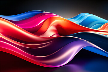 Fototapeta premium a colorful abstract rainbow wallpaper in the dark