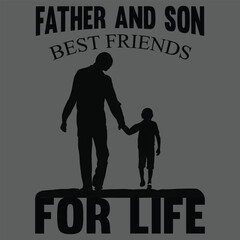 Father and son t shirt design
