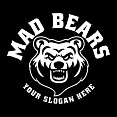 Mad Bear logo Template