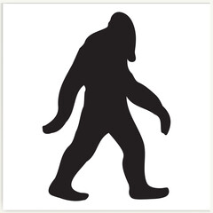 Gorilla silhouette icon illustration template for many purposes Vector.