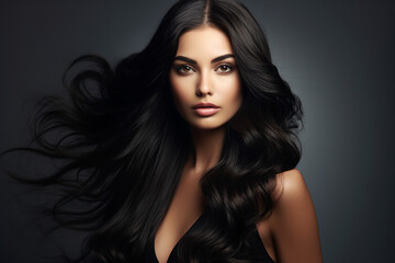 Generative ai collage image picture of perfect ideal lady prepare luxury event enjoy hair care procedure