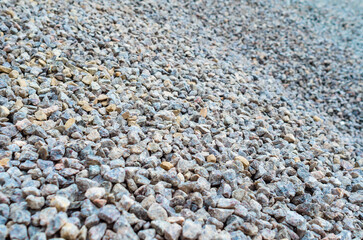Fine gravel. Background building stone for road construction, paving stones