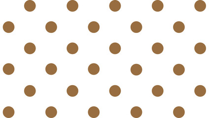 Seamless pattern with brown polka dots