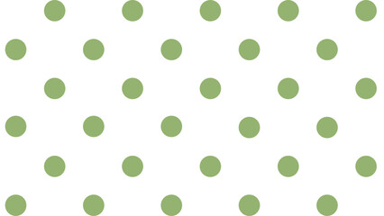 Seamless pattern with green polka dots