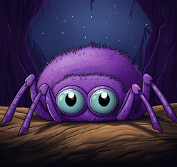 Cute spider, this design was generated with artificial intelligence