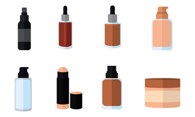 Set of make up icons Fashion icon Vector