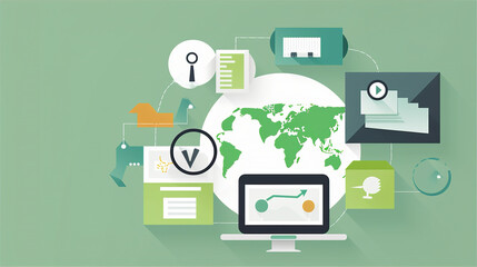 social network concept, this design was generated with artificial intelligence