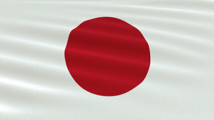 Japan flag close-up