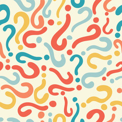 The question mark pattern design is very beautiful for decoration, wallpaper, wrapping paper, fabric, background, etc.