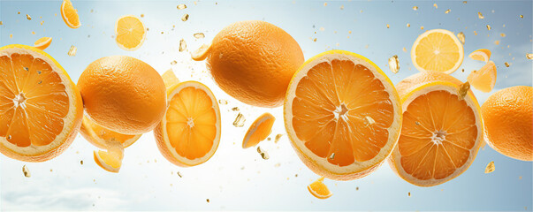 oranges splash, this design was generated with artificial intelligence