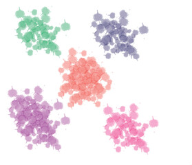 Color Spray Different Set Paint Blot Element Vector Object Brush
Color paint splatter, ink blots vector collection. Splash and colored stain illustration