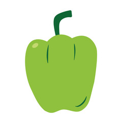 bell pepper. Simple and clear flat illustration