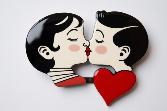love kiss boy and girl