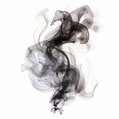 smoke on white, this design was generated with artificial intelligence