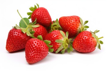 Fototapeta na wymiar Red ripe strawberries background.