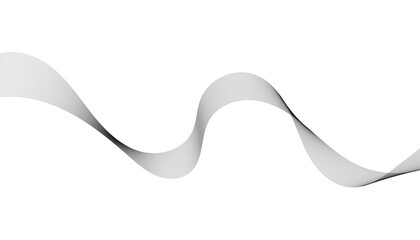 Abstract wave element for design. Digital frequency track equalizer. Stylized line art background. Vector illustration. Wave with lines created using blend tool. Curved wavy line, smooth stripe.
