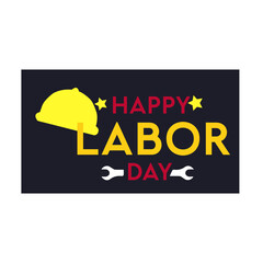 Labor Day banner on white background. Vector
