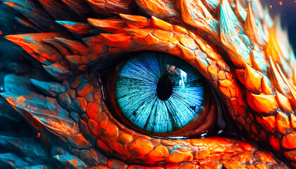 dragon's eye digital art hd - obrazy, fototapety, plakaty