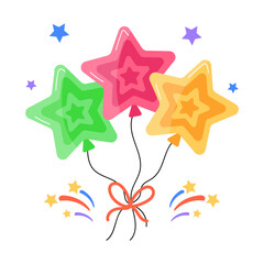Obraz premium Star Balloons 