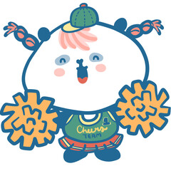 Cheerleader panda midori