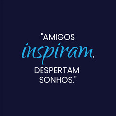 Citação de motivação com fundo liso e sólido