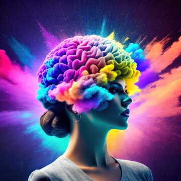 Creativity concept of brainstorm
