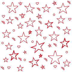 Minimalist silhouette stars icon, twinkle star shape symbols. Modern geometric elements, shining star icons, abstract sparkle black silhouettes symbol vector set