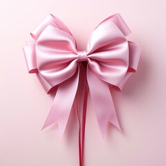pink bow, generative ai 