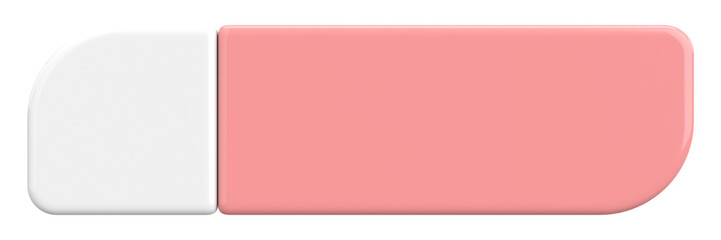 3D button. Empty button. 3D illustration.