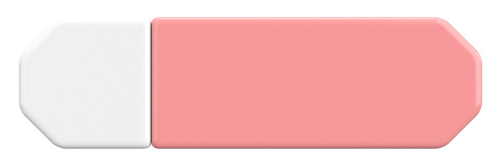 3D button. Empty button. 3D illustration.