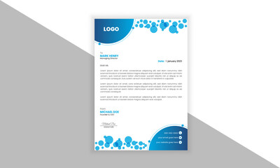 Corporate Business Letterhead, Elegant and minimalist Business style letter head templates for your project design, Vector illustration .