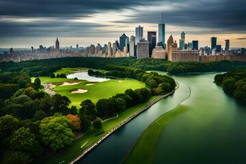 panorama generated by AI technology