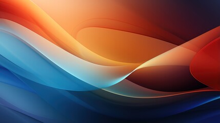 Obraz premium Abstract red wave background with gradient