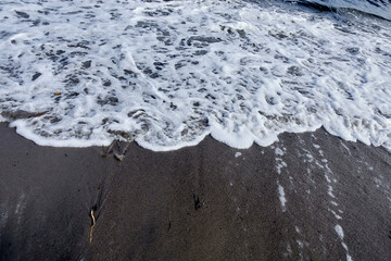 White Sea, Kola Peninsula. Sea waves, North.