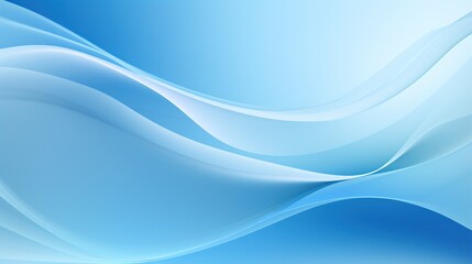 Fototapeta premium Abstract blue wave background with smooth lines and futuristic energy