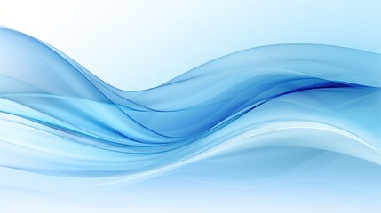 Naklejka premium Abstract blue wave background with smooth lines and futuristic energy