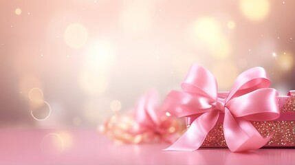 gift box with ribbon background