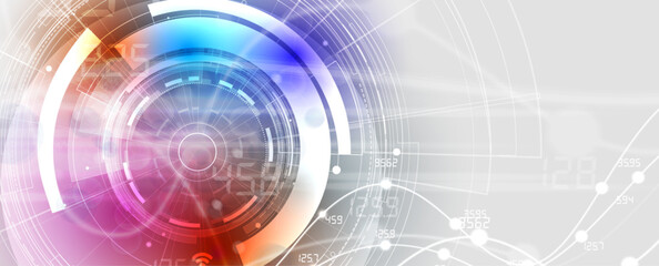 Technology abstract futuristic background for internet business. Big data concept.