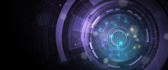 Technology abstract futuristic background for internet business. Big data concept.