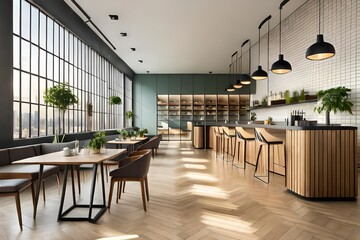 Fototapeta premium office cafe